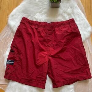 Old Navy Men's Red Nylon Swim Trunks Size Medium
